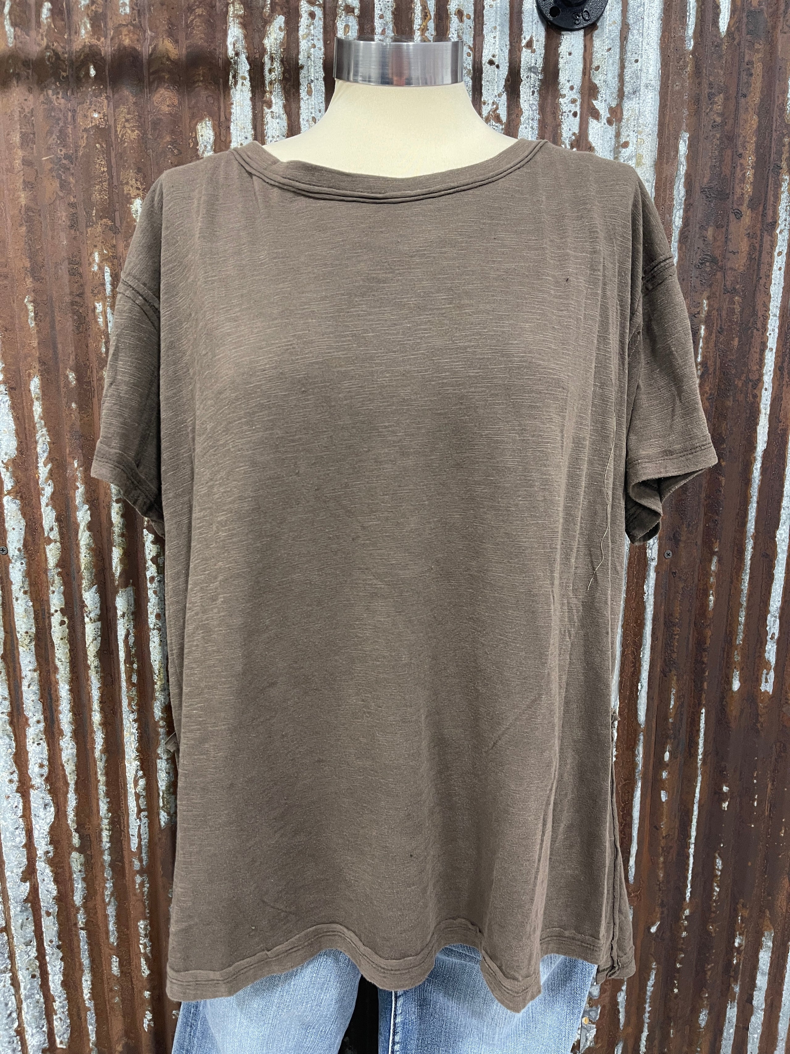 short sleeve brown The Leopard Pineapple Boutique