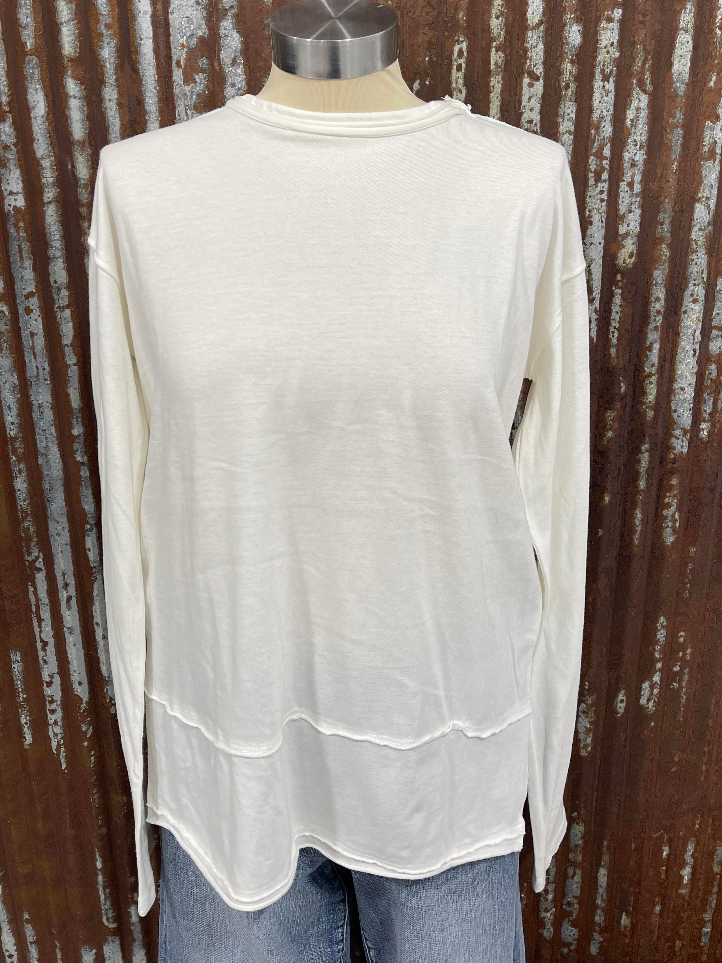 royce long sleeve ivory The Leopard Pineapple Boutique