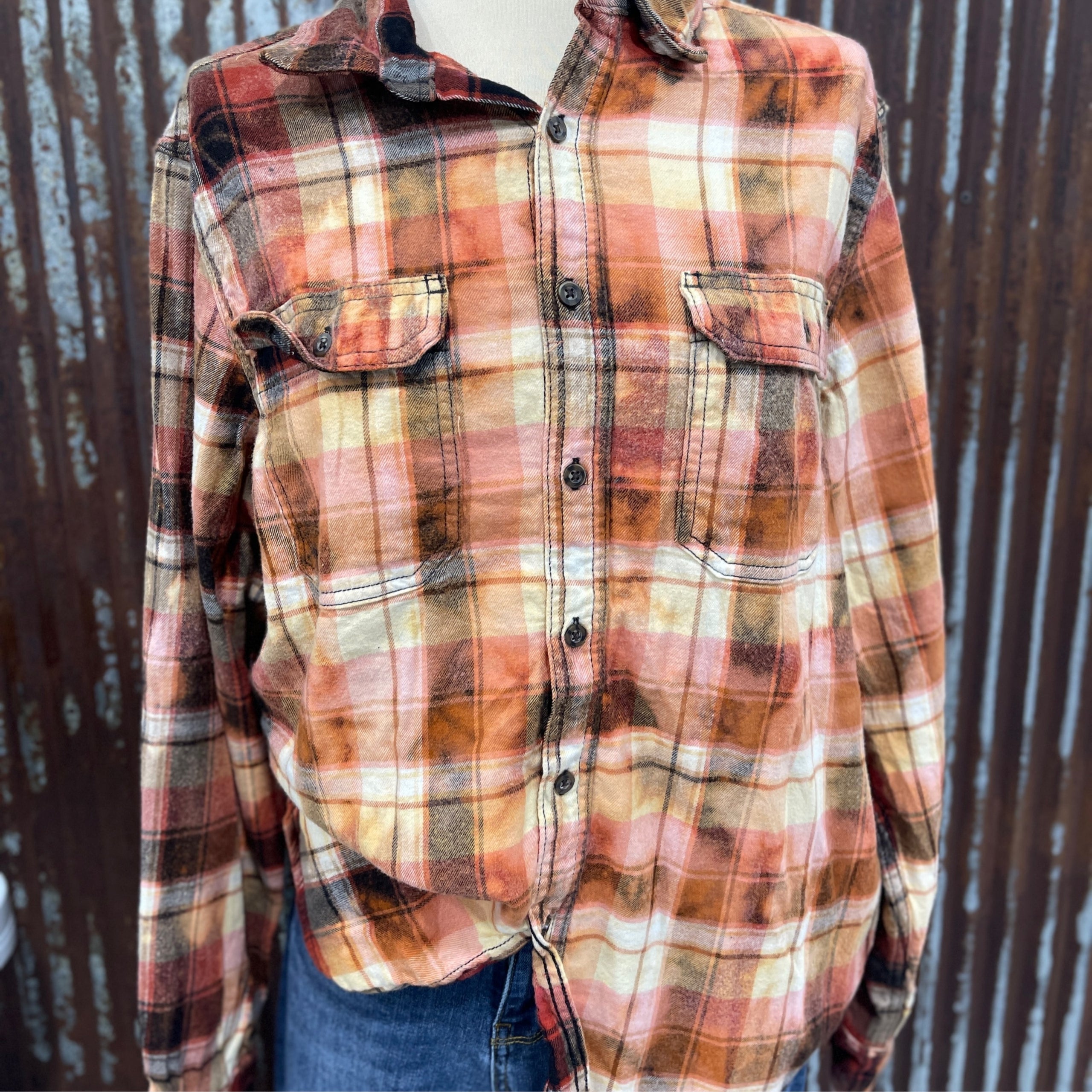bleached flannel The Leopard Pineapple Boutique