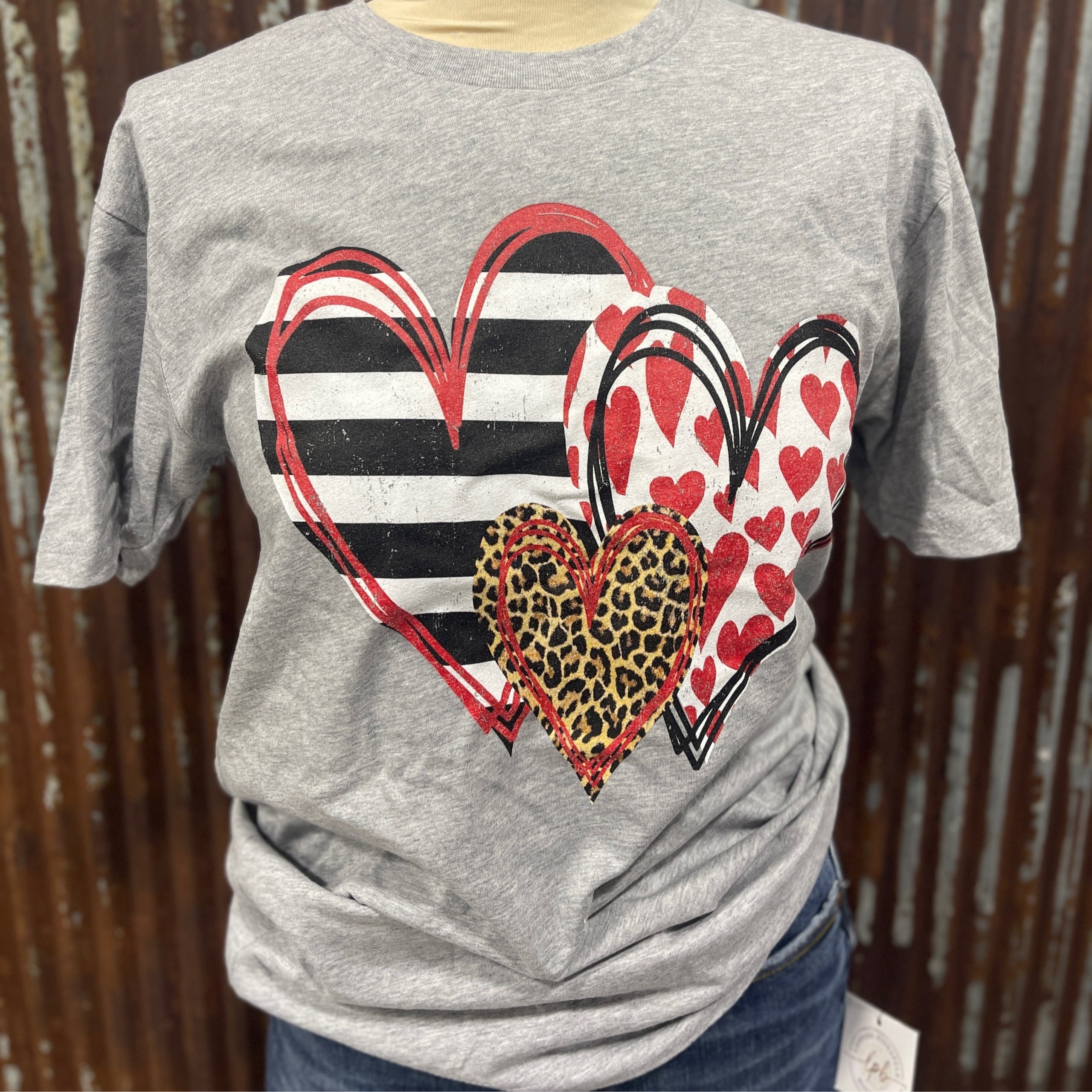 three heart graphic The Leopard Pineapple Boutique