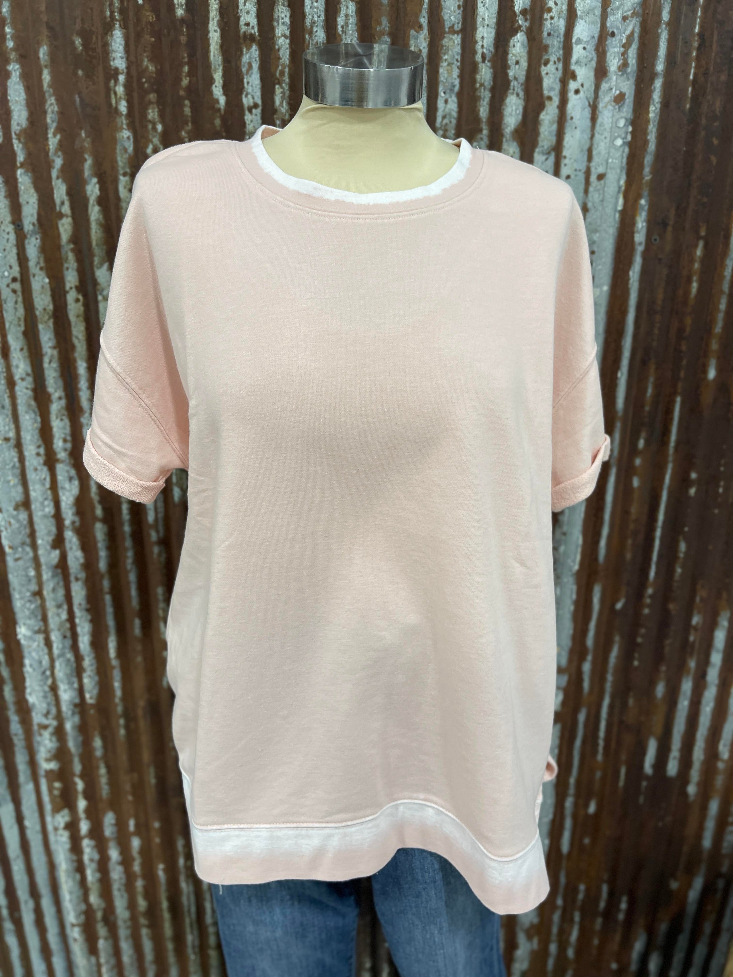 acid short sleeve blush The Leopard Pineapple Boutique